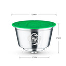 适用于 Dolce Gusto 的可再填充咖啡胶囊，可重复使用加注杯，环保不锈钢咖啡胶囊，适用于 Mini Me