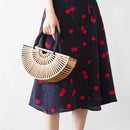 Ancient style creative fashion bamboo woven bag one shoulder Crossbody rattan woven bag outdoor beach bag environmental bag