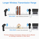 Eyoyo EY-6900D 1D Handheld Wireless Barcode Scanner Reader USB Cradle Receiver Charging Base Bar Code Scan Portable Scanning