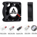 2个 GDSTIME 40MM 散热风扇 DC 5V 12V 24V 40x40x10mm 双滚珠迷你冷却风扇 4010 轴流风扇 40MM 适用于 3D 打印机、DVR、NAS 散热
