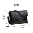 NIGEDU Casual Crossbody Bag Female Messenger Bags black PU Leather Women's Shoulder Bags Chain women Envelope clutch purses