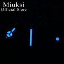 Miuksi silver watch hands green blue luminous hands fit NH35 NH36 ETA2824 2836 Miyota8205 8215 821A Mingzhu DG2813 3804 movement