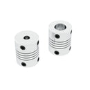 GKTOOLS 铝制CNC电机爪式轴联轴器挠性联轴器外径20x25mm 代发货 2/3/3.17/4/5/6/6.35/8/9/9.5/10mm