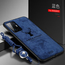 适用于小米Mi 11T Pro手机壳豪华软STPU+硬布艺鹿纹保护后盖壳，适用于小米Mi 11T Mi11T Pro手机壳