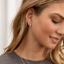 Huitan High Quality Cubic Zirconia Women Hoop Earrings Stylish Girl Accessories Party Daily Wearable Fashion Jewelry Drop Ship