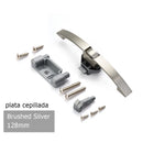 NAIERDI 5PCS Camper Car Push Lock with Handle RV Boat Home Cabinet Drawer Latch Button Locks Furniture Handle Hardware