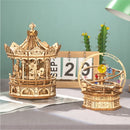 The Kinematic Carousel | Architectural Wooden Music Box