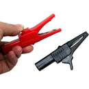 1pair red+black CATIII 1000V 32A crocodile clips full insulated copper alligator clip test lead for fluke megger