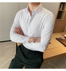 Camisas De Hombre Long Sleeve Shirts For Men Clothing 2026 Business Formal Wear Camisa Social Masculina Slim Fit Chemise Homme
