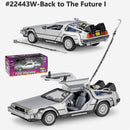 WELLY 1:24 the film Back to the Future Car Alloy Car Model Simulation Car Decoration Collection Gift Toy Die Casting Model
