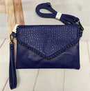 NIGEDU Casual Crossbody Bag Female Messenger Bags black PU Leather Women's Shoulder Bags Chain women Envelope clutch purses