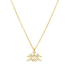 ANDYWEN 925 Sterling Silver Gold 12 Charm Zodiac Pendant Necklace Long Chain Slim Monogram Men Personal Birthday Fine Jewelry