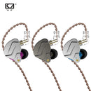 KZ ZSN Pro Hanging In Ear Monitor Earphones  Metal Technology Hifi Bass Earbuds Sport Noise Cancelling Headset ZSX Gamer Mic X