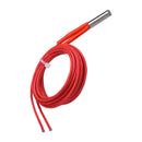 3D打印机零件筒式加热棒 12V 24V 40W 30W 6x20 Reprap 电缆 100cm 适用于 J 头热端 V6 MK8 PT100 加热块