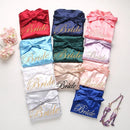 Chinese Women Rayon Embroidery Bride Bridesmaid Kimono Bathrobe Dress Sexy Mini Sleep Nightshirt Sleepwear Wedding Robes S0102