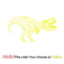 Geometric Tyrannosaurus Wall Stickers Dinosaur Wall Decals For Baby Room Decor Wall Art Bedroom Gift For Kids Room Decor