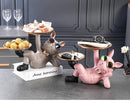 Bulldog Animal Figurines Cool Dog Statue Sculpture Living  Study Room Bedroom Decor Home Interior Decoration Accessories
