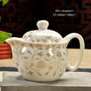 Retro Chinese Kung Fu Ceramic Teapot with Strainer Handmade Dragon Flower Puer Tea Pot 350ml Porcelain Samovar Kungfu Teaware