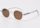 Peekaboo retro oval sunglasses men polarized uv400 korean style tr90 glasses female acetate high quality 2021 spring accessories