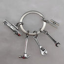 Mechanical Keychain Dad Father Initial Keychain Father's Day Gift Letter A-Z Truck Keychain Truck Key Ring Car Truck Lover Gift