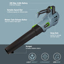 WORKPRO 20V Cordless Leaf Blower Cordless Variable Speed Air Blower For Leaves,Dust,Snow Blowing Garden Power Tools Cleaner