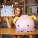 Super Soft Down Cotton Stuffed Sea Animal Colorful Cowfish Plush Manatee Toy Round Animal Doll Comforting Kids Present