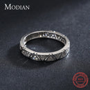 Modian Real 925 Sterling Silver Rings For Women Round Classic Ten Hearts Zircon Ring Romantic Wedding Statement Jewelry With Box
