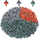 RBCFHl 20PCS 2L 4L 8L Pressure Compensating Emitter Dripper Self-cleaning Drip Irrigation Water Regulator 4/7 Pipe Hose Puncher