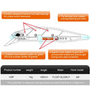 MEREDITH Hard Bait Fishing Lures 24color for Choose Minnow Wobbler Quality Professional JARKMINNOW 100F 14g Depth0.8-1.5m