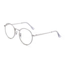 JM Round Blue Light Blocking Reading Glasses Men Women Spring Hinge Metal Frame Vintage Magnifier Diopter Presbyopic