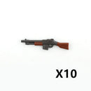 WW2 Military Weapon Building Blocks US Army Figures Guns Two-color Printing M1 Rifle M1A1 Submachine Gun Accessories Toys C270