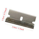 CNGZSY 100PCS Carbon Steel Razor Blades 1.5" Single Edged Tip For Automotive Glue Scraper Ceramic Oven Glass Clean Shovel