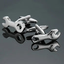 AS High quality playing card Cufflinks new fashion stock hammer dice pistol Cufflinks men's shirt badge pin birthday party gift