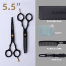 Brainbow 5.5' /6.0' Professional Hair Scissors Japan Hairdressing Barber Scissors Thinning Cutting Shears Haircut Hair Style