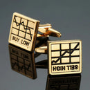 AS High quality playing card Cufflinks new fashion stock hammer dice pistol Cufflinks men's shirt badge pin birthday party gift