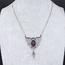 Gothic Vampire Bat Wing Stainless Steel Necklace for Women Silver Color Witchy Gift Necklaces Hip Hop Jewelry Chain N4031S02