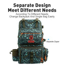 Kingdom Fishing Backpack 1000D Waterproof Nylon 43x24x53cm Large Capacity Multifunctional Detachable Storage for Winter Fishing