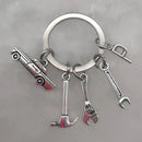 Mechanical Keychain Dad Father Initial Keychain Father's Day Gift Letter A-Z Truck Keychain Truck Key Ring Car Truck Lover Gift