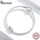 bamoer Maternal Love Enamel Charm for Original Silver Bracelet & Bangle 925 Sterling Silver DIY CZ Jewelry Bracelet SCC1589