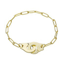 Moonmory 100% Authentic 925 Sterling Silver European Chain Handcuff Bracelet Menottes Hand Cuff Bracelet For Women Jewelry