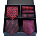 Gift box packing Silk Ties For Men Novelty Hanky  Set 3 Styles  Men&