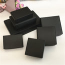 24Pcs Black Cardboard Packaging Boxes  Jewelry  Boxes Multiple Sizes Aircraft Gift Box Black Handmade Soap Packaging Boxes