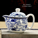Retro Chinese Kung Fu Ceramic Teapot with Strainer Handmade Dragon Flower Puer Tea Pot 350ml Porcelain Samovar Kungfu Teaware