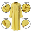 ZANZEA 2023 Retro Printed Shirt Dress Women's SundressAutumn  Casual Long Sleeve Midi Vestidos Female Button Robe