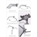 Photography Light Stand C-Stand Magic Leg Lamp Holder With pulley Adjustable Metal Tripod For Photography Photo Studio Softbox