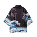 Bebovizi Male Kimono Cardigan Japanese Kimono Men Cardigan Shirt Blouse Yukata Men Haori Obi Traditional Samurai Clothing