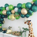 50/100pcs Jungle Safari Dark Green Balloon Garland Kit Balloons Baby Shower Toys Wedding Party Diy Balloons Birthday Decoration