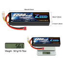 Zeee 3S 9000mAh Lipo Battery 11.1V 100C Deans Connector with Metal Plates for RC Car Truck Buggy Tank RC Hobby Models RC Parts