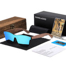 GM Walnut Wooden Sunglasses Women Brand Designer Retro Wood Sun Glasses For Men Mirror Shades Fashion Oculos Gafas De Sol