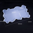 Large Tray Silicone Mold Polygon Crystal Epoxy Resin Casting Molds DIY Handmade Craft Clay Mould Tool Table Decoration Supplies